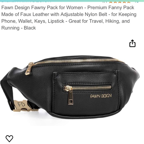 Fawn Design Fawny Pack for Women - Premium Fanny Pack Made of Faux Leather - Picture 3 of 7